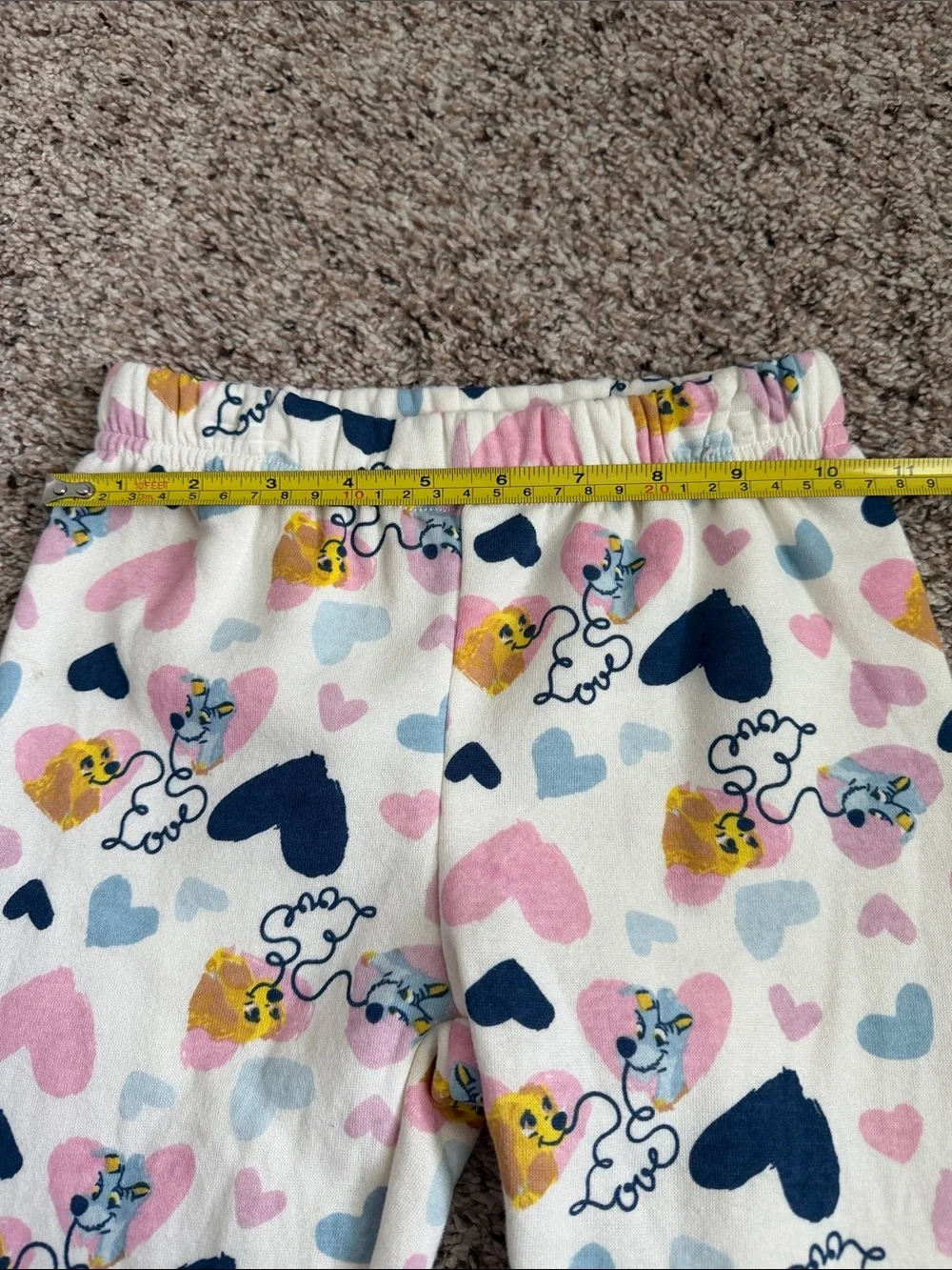 NWT DISNEY LADY AND THE TRAMP TWO PIECE FLEECE LINED SET
